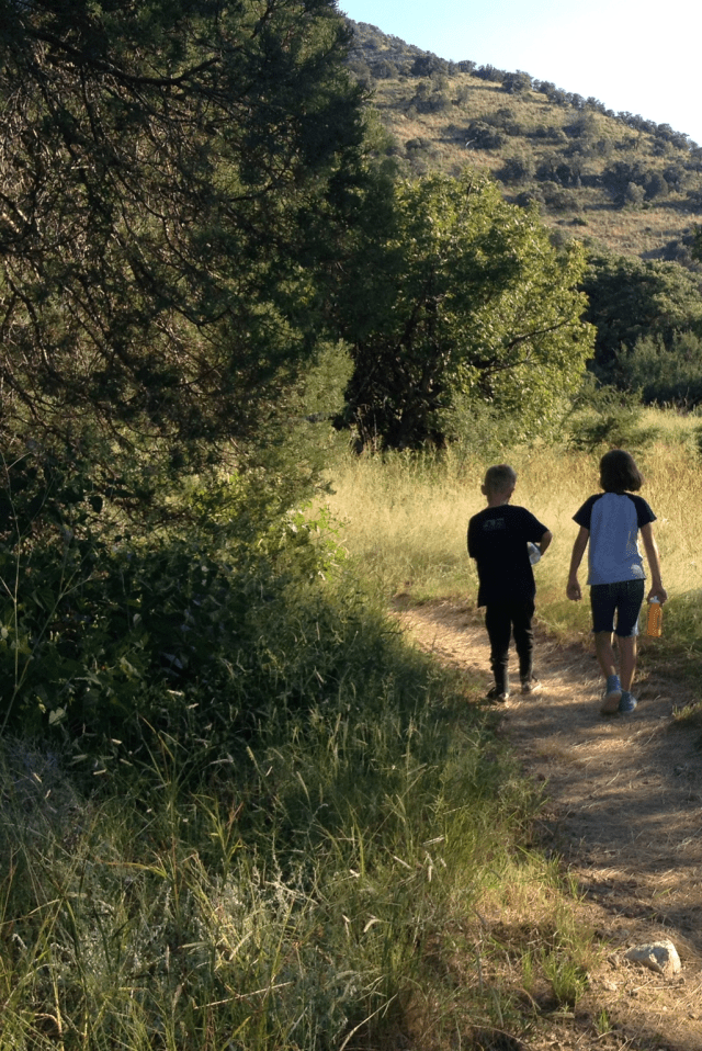 m-and-c-on-hiking-trail